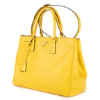 Shoulder Bag Large Galleria Double Zip Tote Large Yellow Saffiano Lux Leather