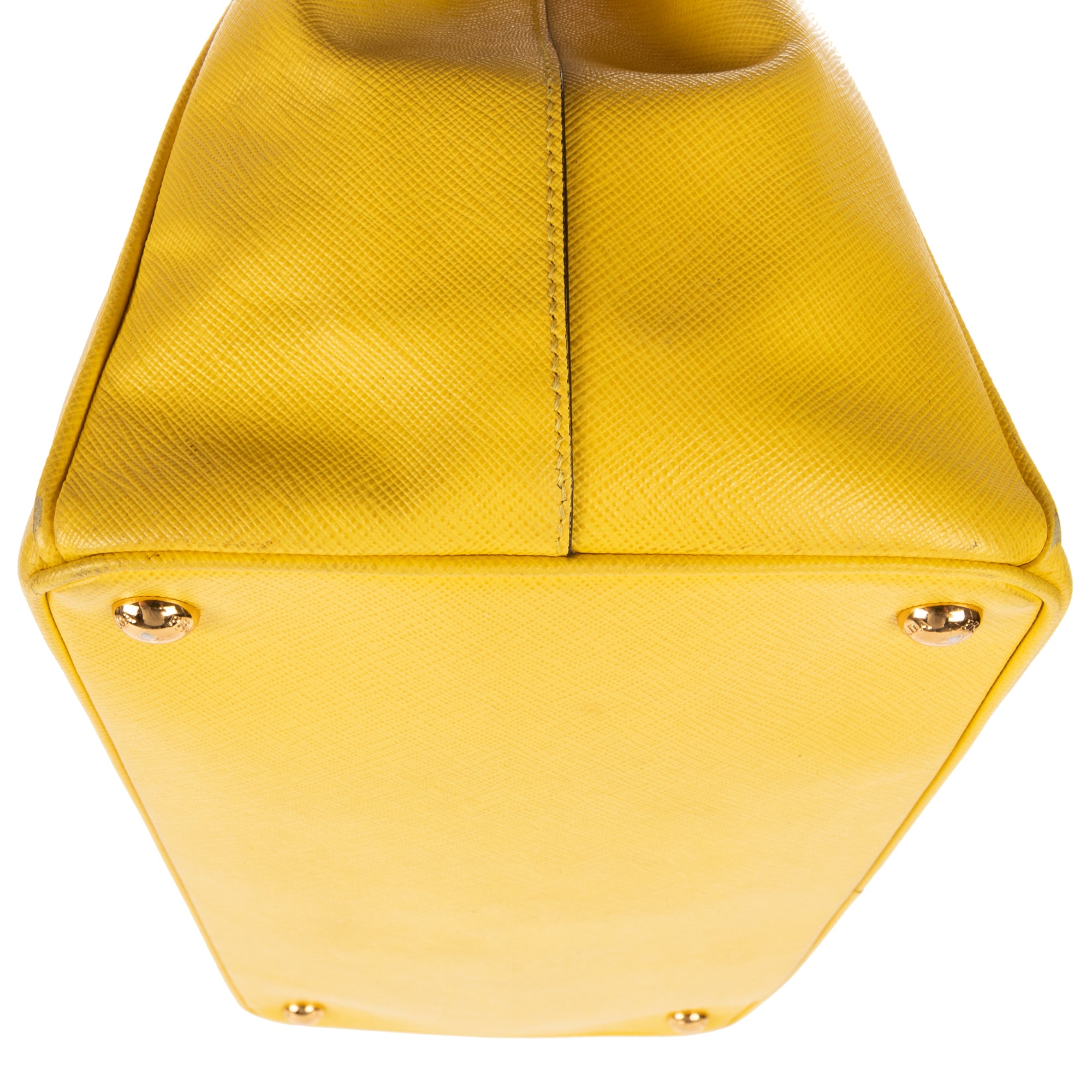 Shoulder Bag Large Galleria Double Zip Tote Large Yellow Saffiano Lux Leather