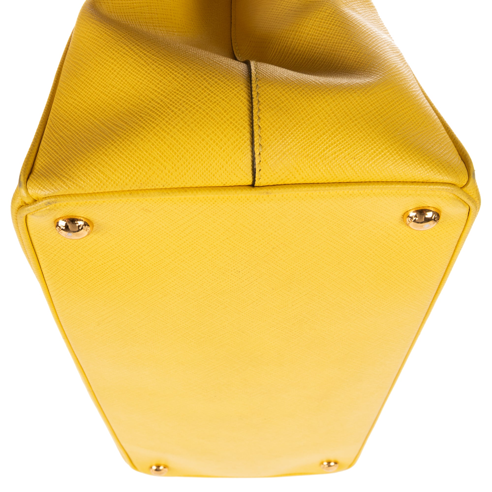 Shoulder Bag Large Galleria Double Zip Tote Large Yellow Saffiano Lux Leather