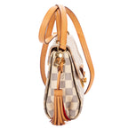 Shoulder Bag Croisette PM Ivory Damier Azur