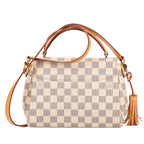Shoulder Bag Croisette PM Ivory Damier Azur