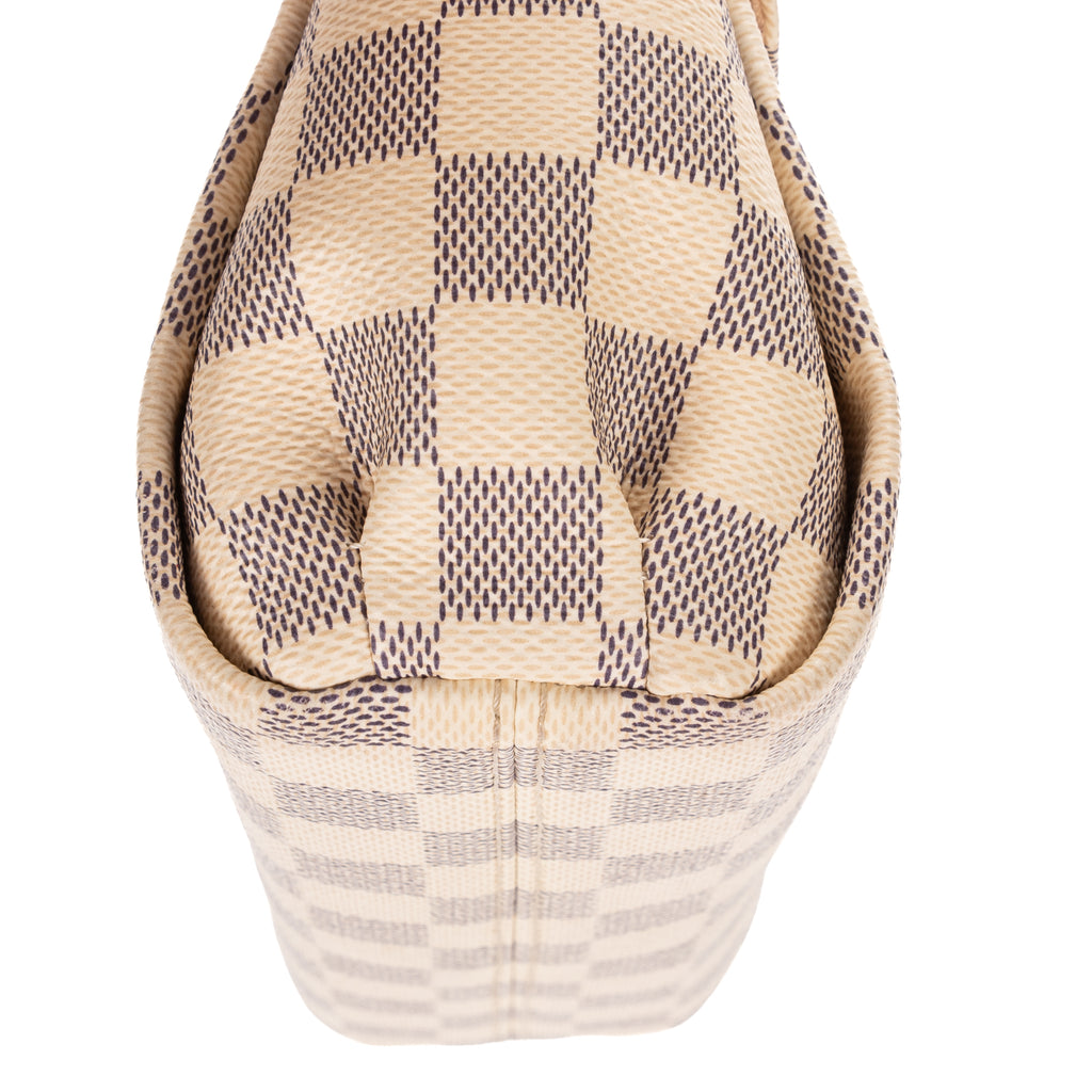 Shoulder Bag Croisette PM Ivory Damier Azur