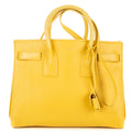 Shoulder Bag Sac de Jour Yellow Calfskin Leather