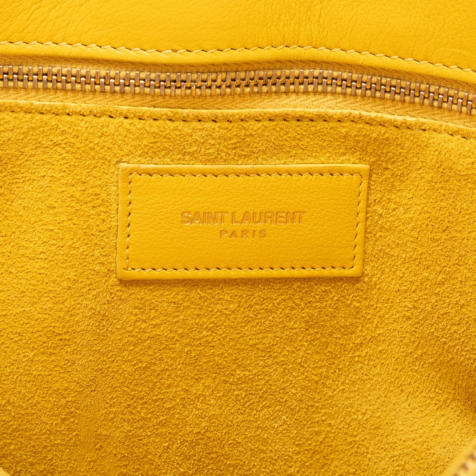 Shoulder Bag Sac de Jour Yellow Calfskin Leather