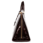 Handbag Alma GM Burgundy Amarante Monogram Vernis