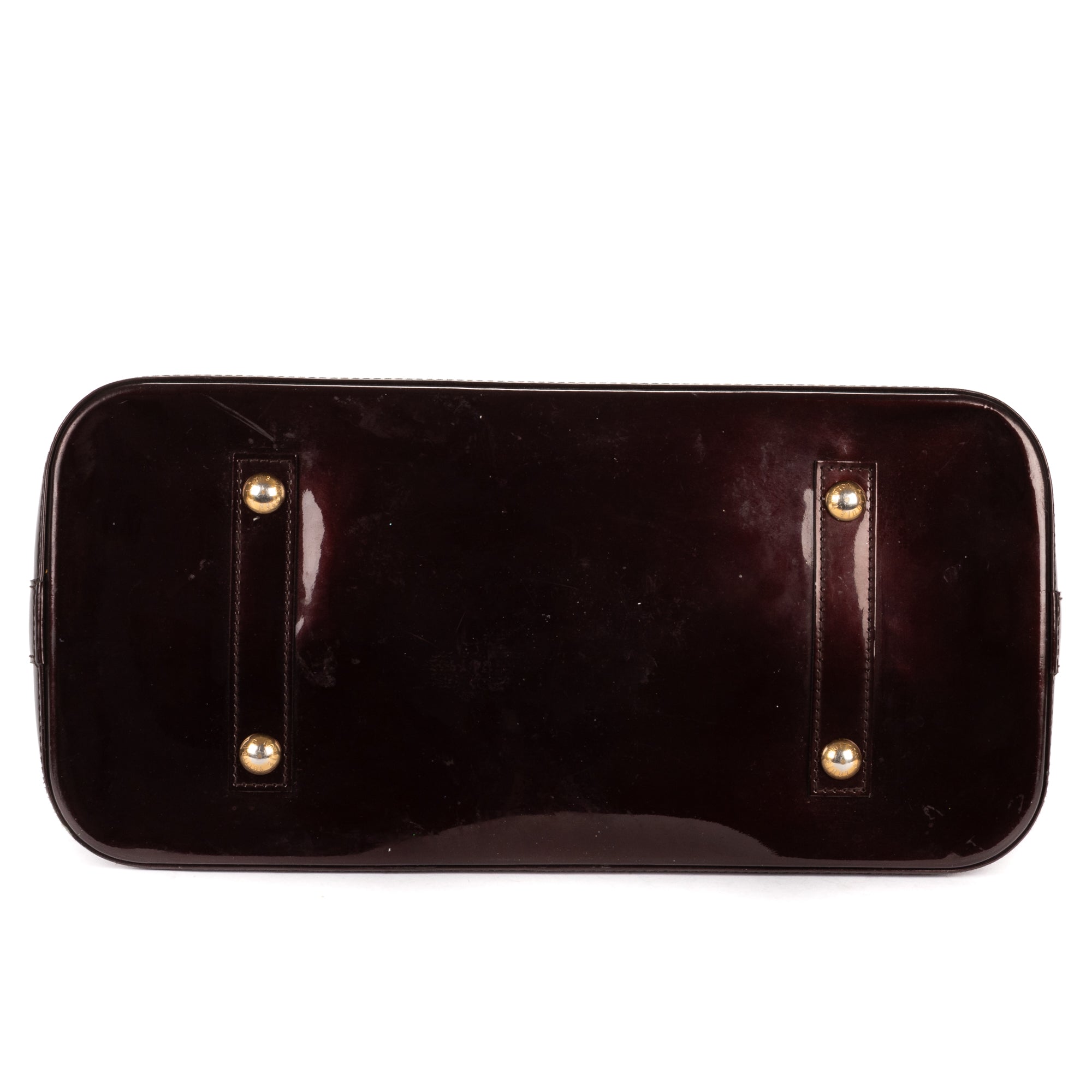 Handbag Alma GM Burgundy Amarante Monogram Vernis