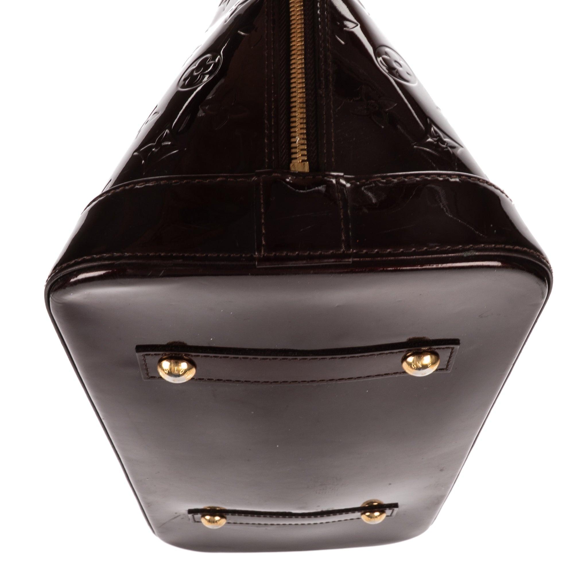 Handbag Alma GM Burgundy Amarante Monogram Vernis
