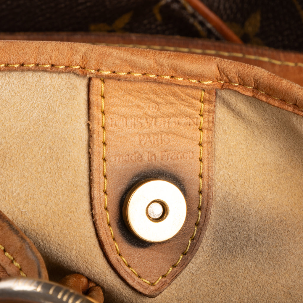 Shoulder Bag Galliera PM Brown Monogram Canvas