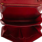 Shoulder Bag Medium Classic Box Medium Red Smooth Calfskin Leather