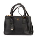 Shoulder Bag Small Galleria Double Zip Tote Small Black Saffiano Lux Leather