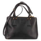 Shoulder Bag Small Galleria Double Zip Tote Small Black Saffiano Lux Leather
