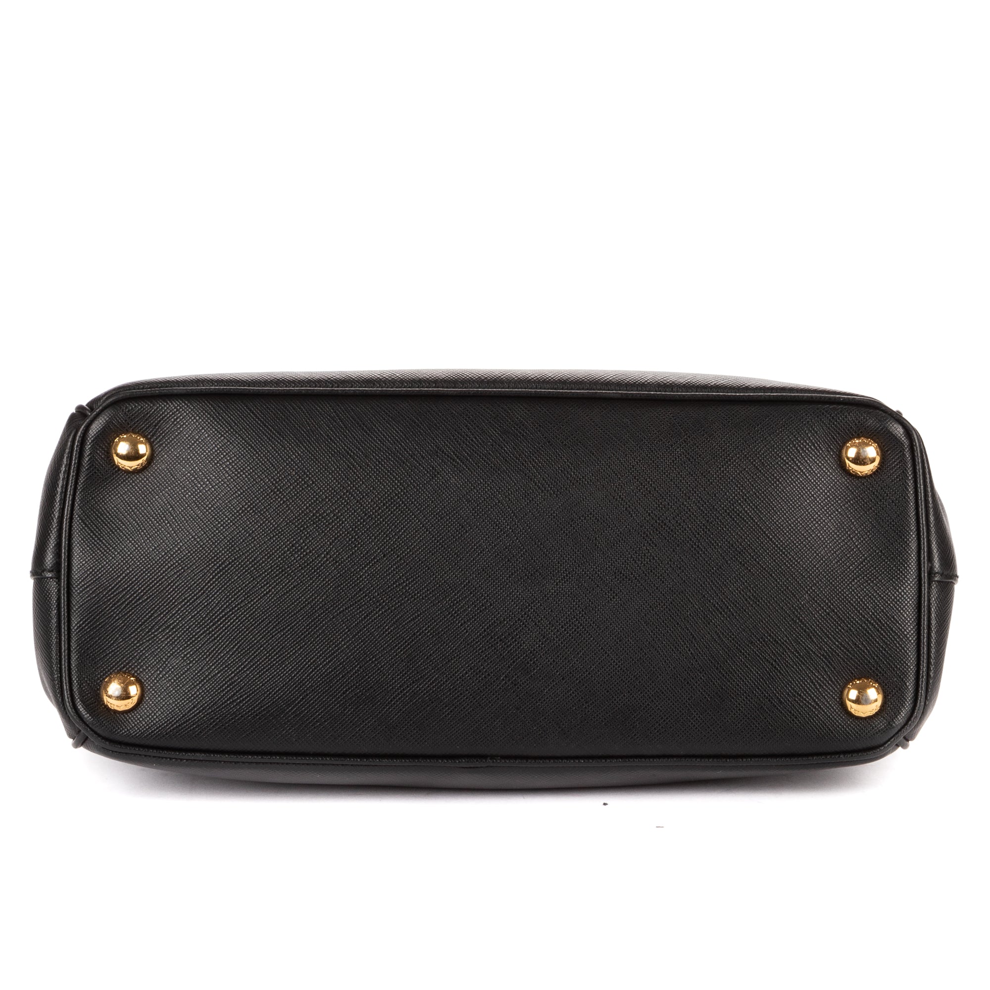 Shoulder Bag Small Galleria Double Zip Tote Small Black Saffiano Lux Leather