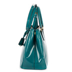 Shoulder Bag Medium Galleria Double Zip Tote Medium Turquoise Saffiano Vernice Leather