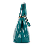Shoulder Bag Medium Galleria Double Zip Tote Medium Turquoise Saffiano Vernice Leather