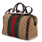 Shoulder Bag Medium Boston Medium Beige Monogrammed Canvas
