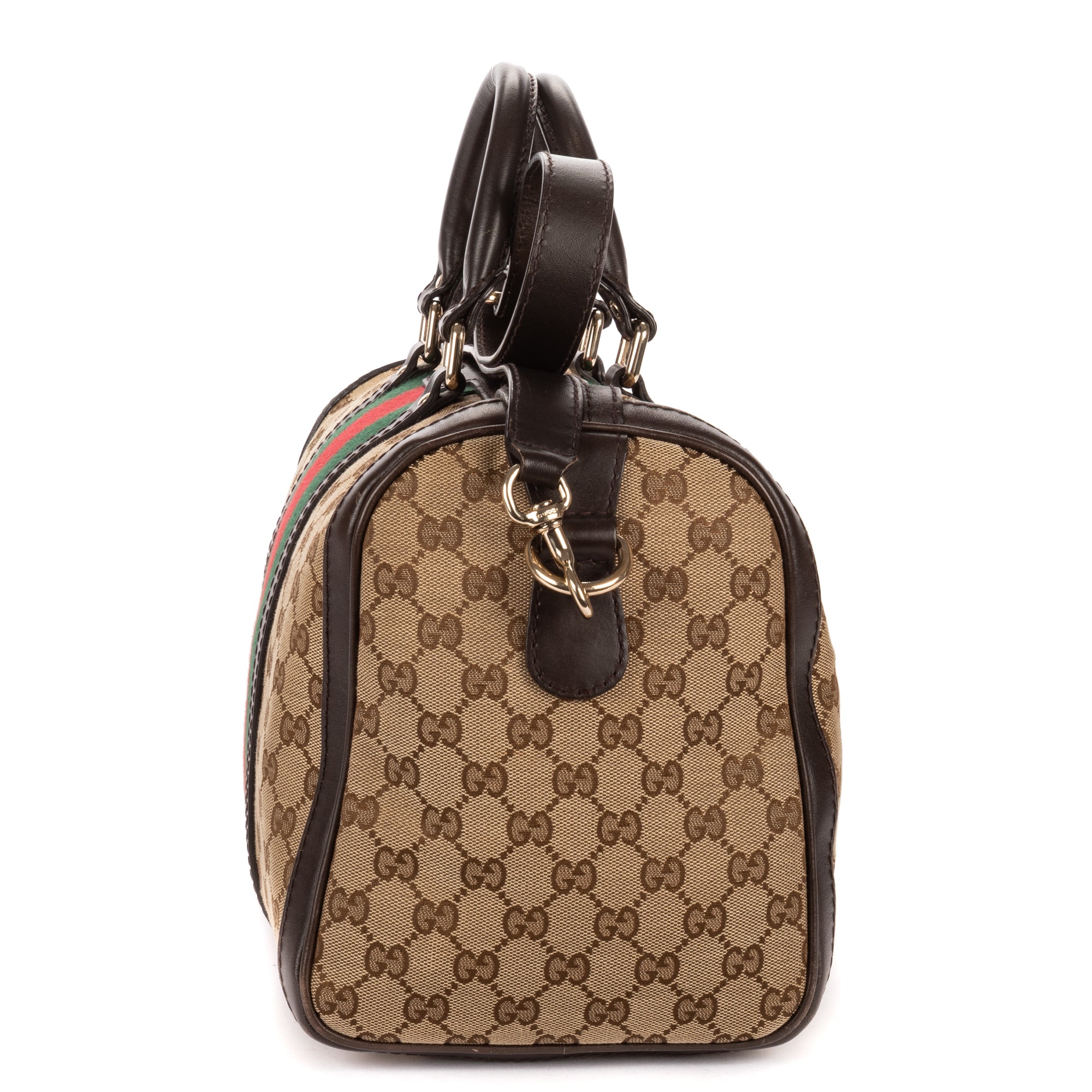 Shoulder Bag Medium Boston Medium Beige Monogrammed Canvas