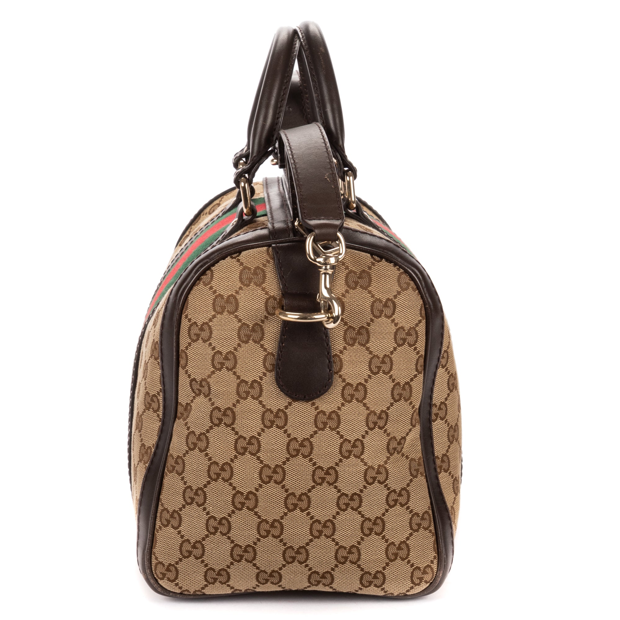 Shoulder Bag Medium Boston Medium Beige Monogrammed Canvas