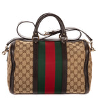 Shoulder Bag Medium Boston Medium Beige Monogrammed Canvas