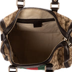 Shoulder Bag Medium Boston Medium Beige Monogrammed Canvas