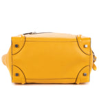 Shoulder Bag Medium Phantom Luggage Medium Yellow Grained Calfskin Leather