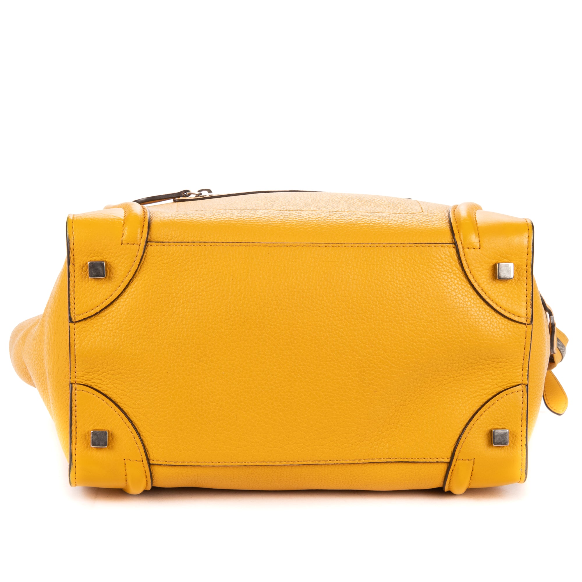 Shoulder Bag Medium Phantom Luggage Medium Yellow Grained Calfskin Leather
