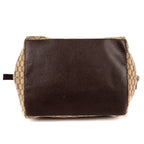 Handbag Tote Bag Beige Monogrammed Canvas