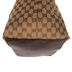 Handbag Tote Bag Beige Monogrammed Canvas