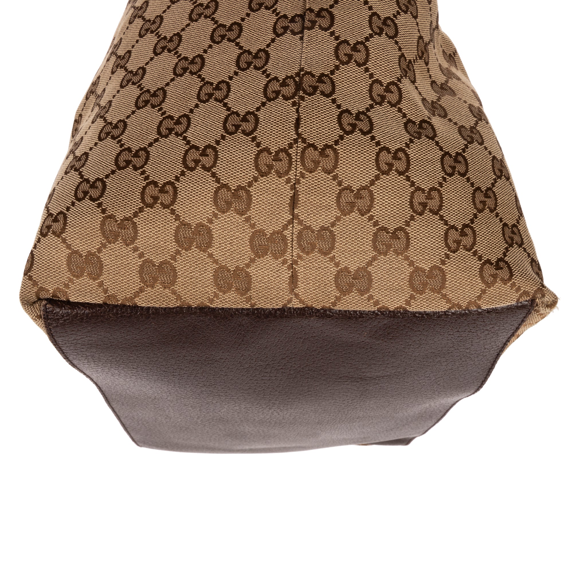 Handbag Tote Bag Beige Monogrammed Canvas