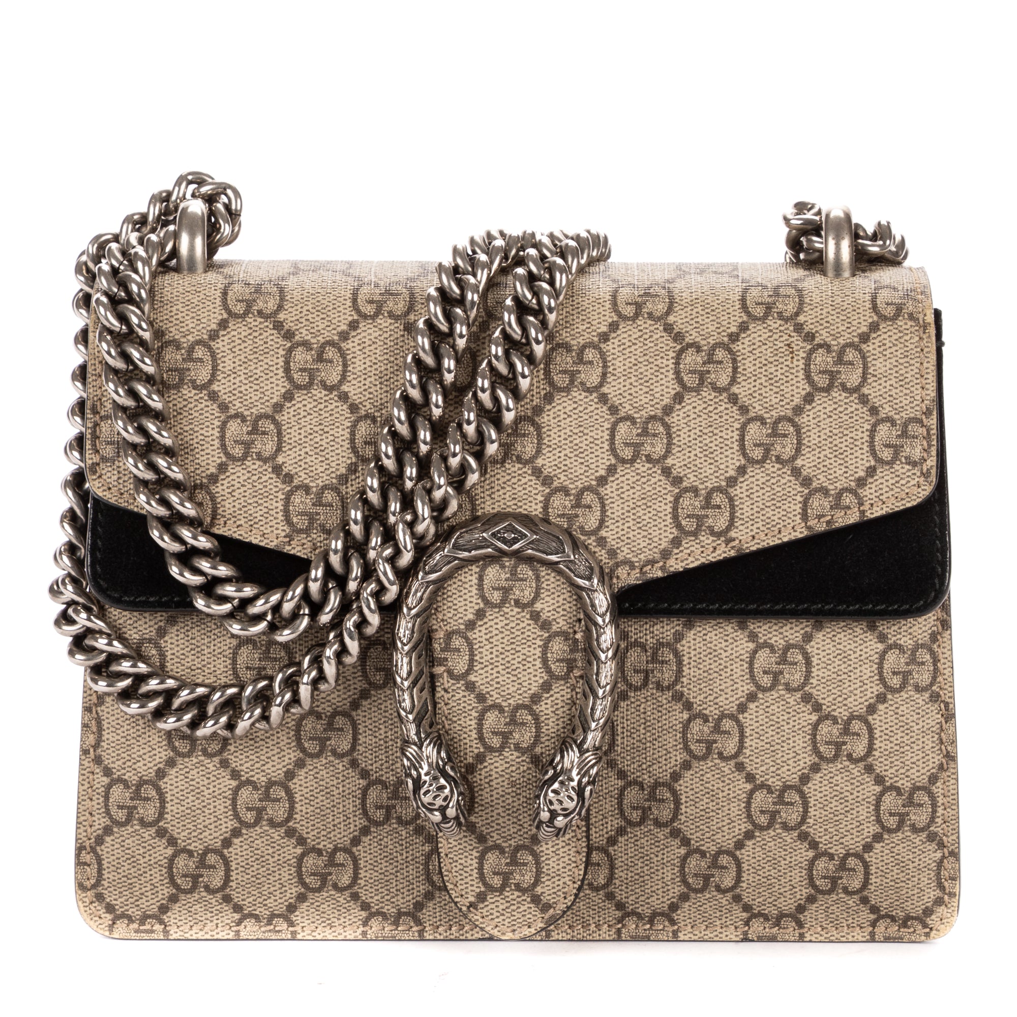 Shoulder Bag Mini Dionysus Chain Crossbody Mini Beige Supreme Coated Canvas