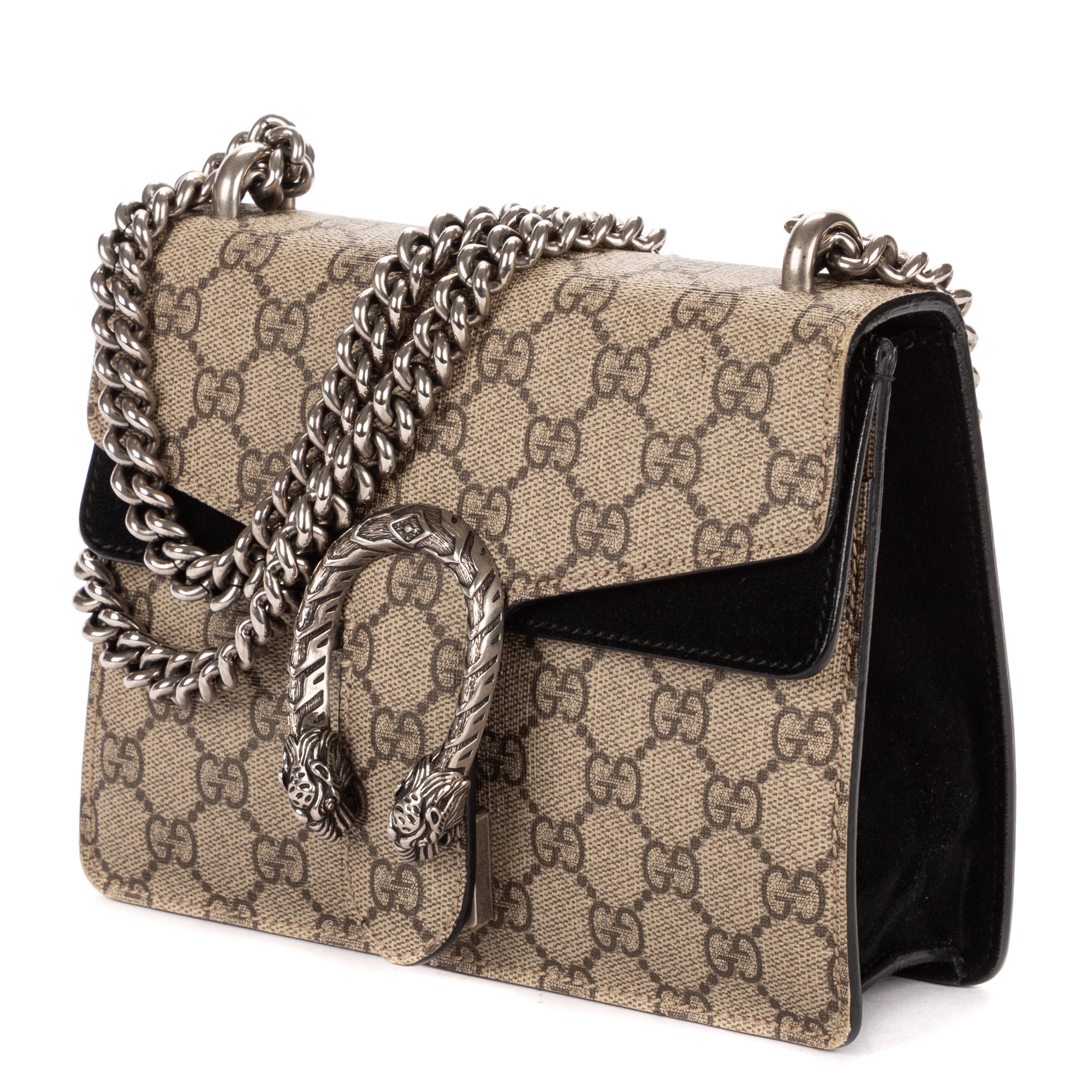 Shoulder Bag Mini Dionysus Chain Crossbody Mini Beige Supreme Coated Canvas