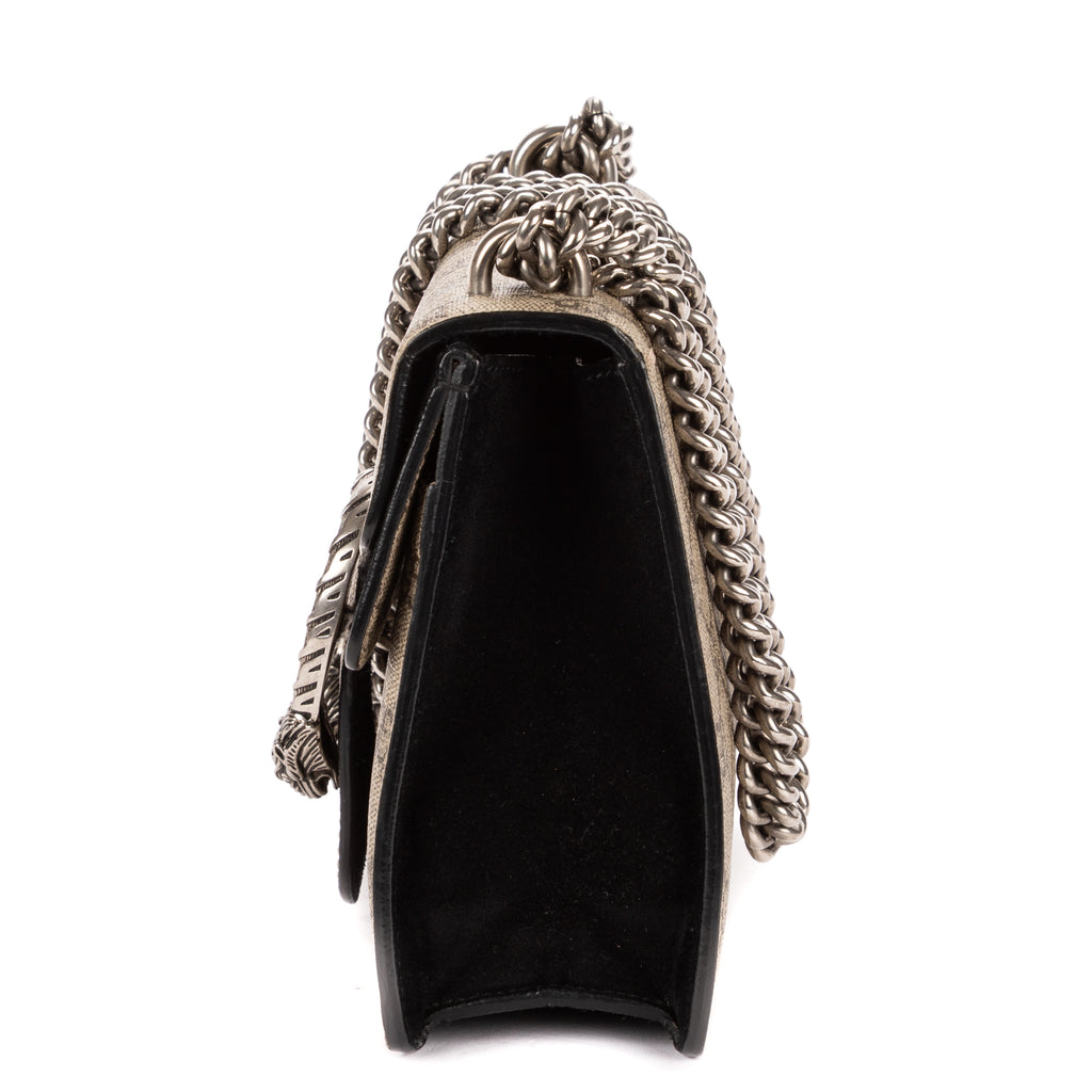 Shoulder Bag Mini Dionysus Chain Crossbody Mini Beige Supreme Coated Canvas