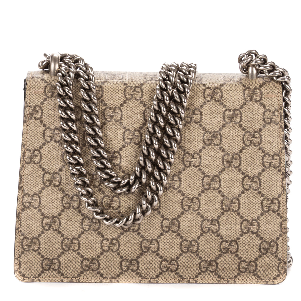 Shoulder Bag Mini Dionysus Chain Crossbody Mini Beige Supreme Coated Canvas