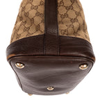 Shoulder Bag Charm Dome Tote Beige Monogrammed Canvas