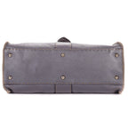 Shoulder Bag By The Way Top Handle Purple Grained Calfskin Leather