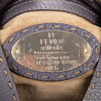 Shoulder Bag By The Way Top Handle Purple Grained Calfskin Leather
