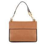 Shoulder Bag Kan I Brown Zucca Embossed Calfskin Leather