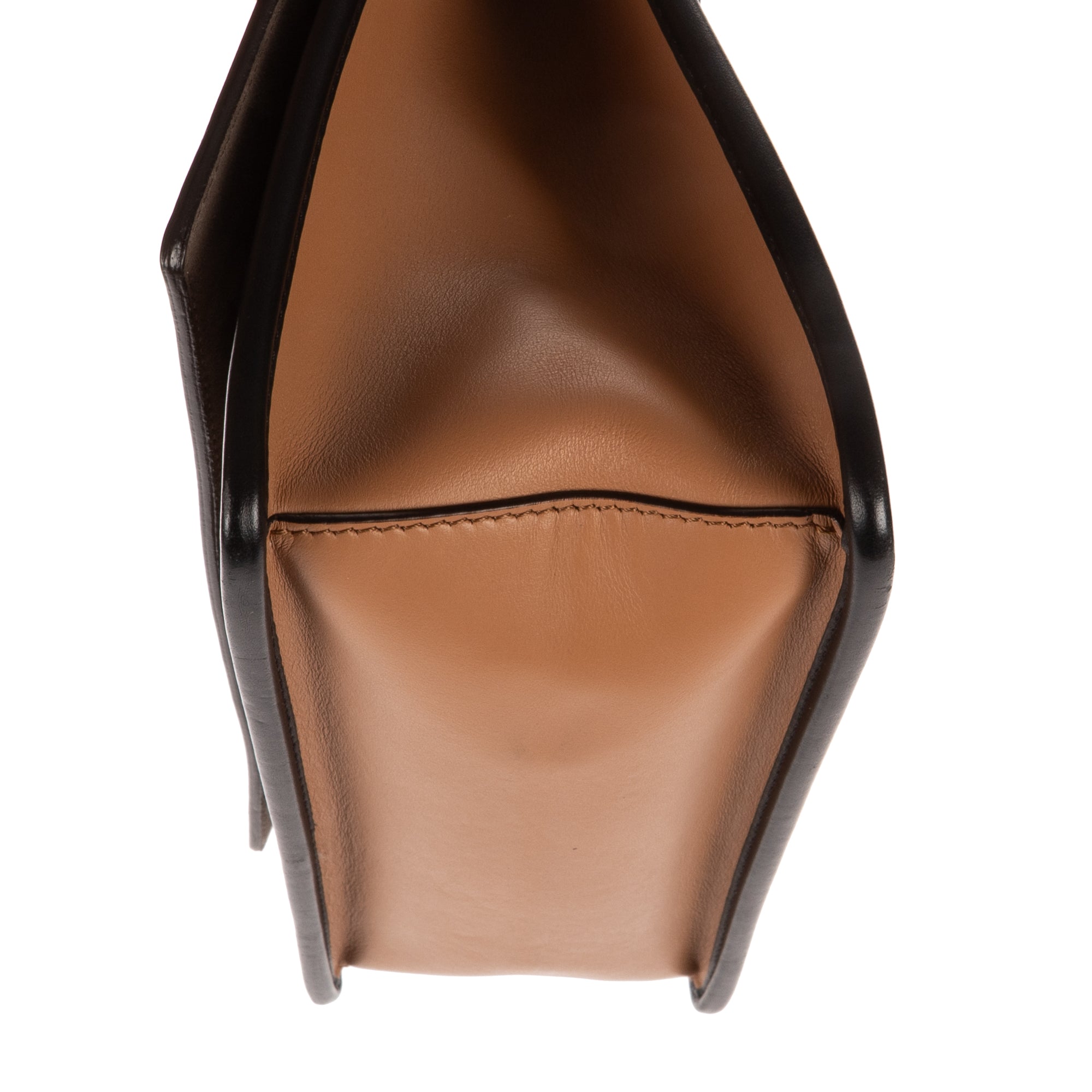 Shoulder Bag Kan I Brown Zucca Embossed Calfskin Leather