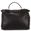 Shoulder Bag Large Peekaboo Large Black Selleria Leather
