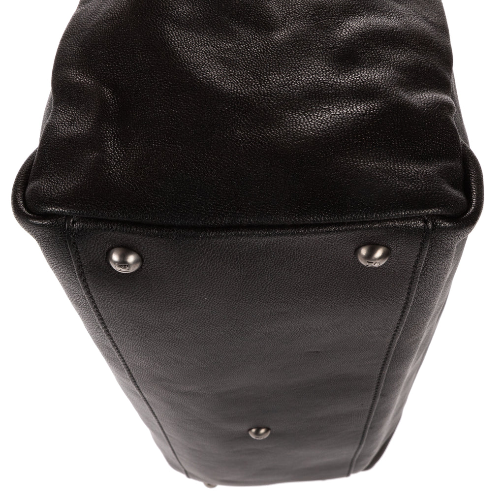 Shoulder Bag Large Peekaboo Large Black Selleria Leather