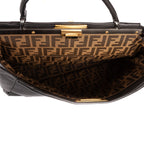 Shoulder Bag Large Peekaboo Large Black Selleria Leather