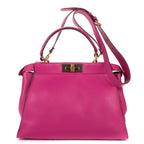 Shoulder Bag Medium Peekaboo Medium Fuchsia Selleria Leather