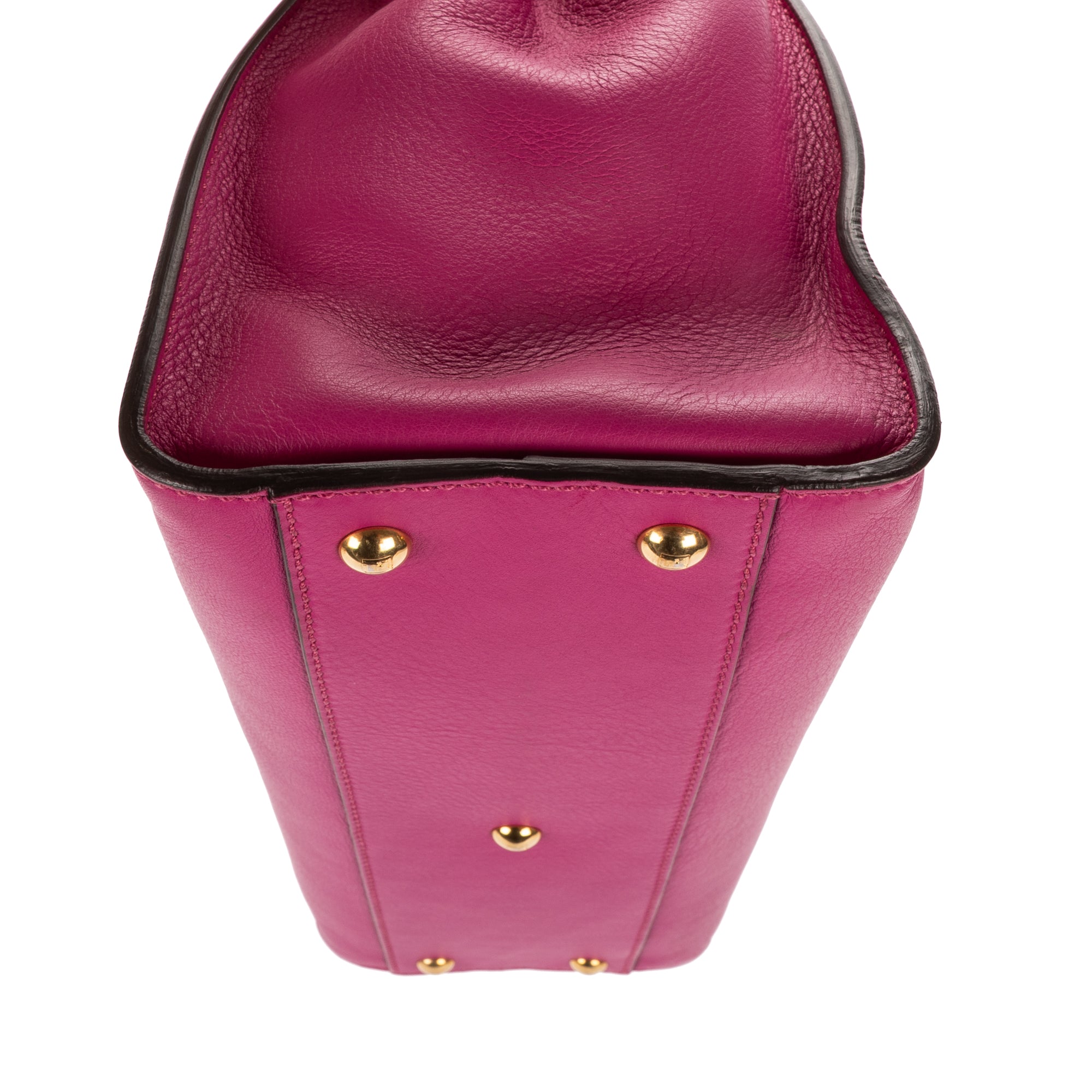 Shoulder Bag Medium Peekaboo Medium Fuchsia Selleria Leather