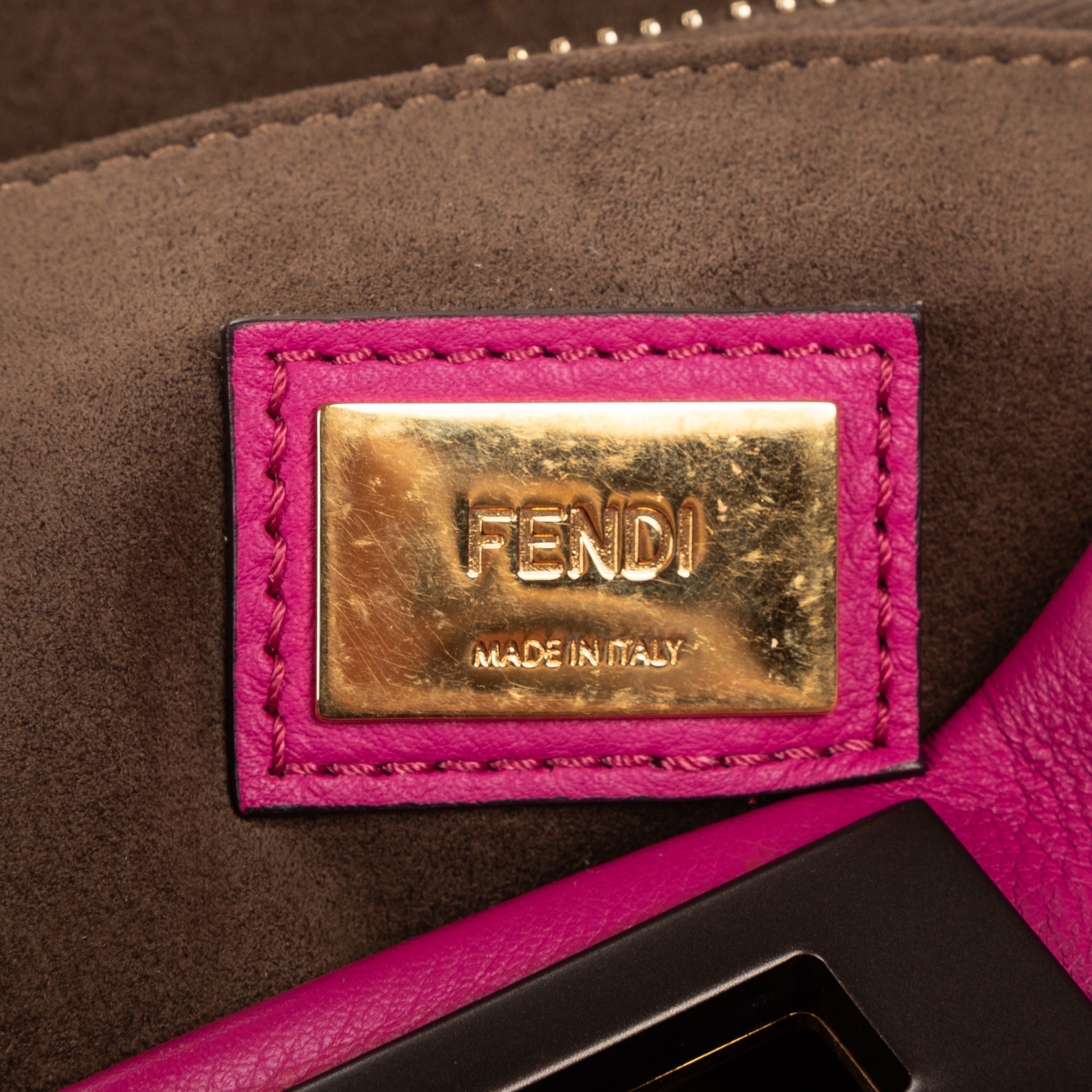 Shoulder Bag Medium Peekaboo Medium Fuchsia Selleria Leather