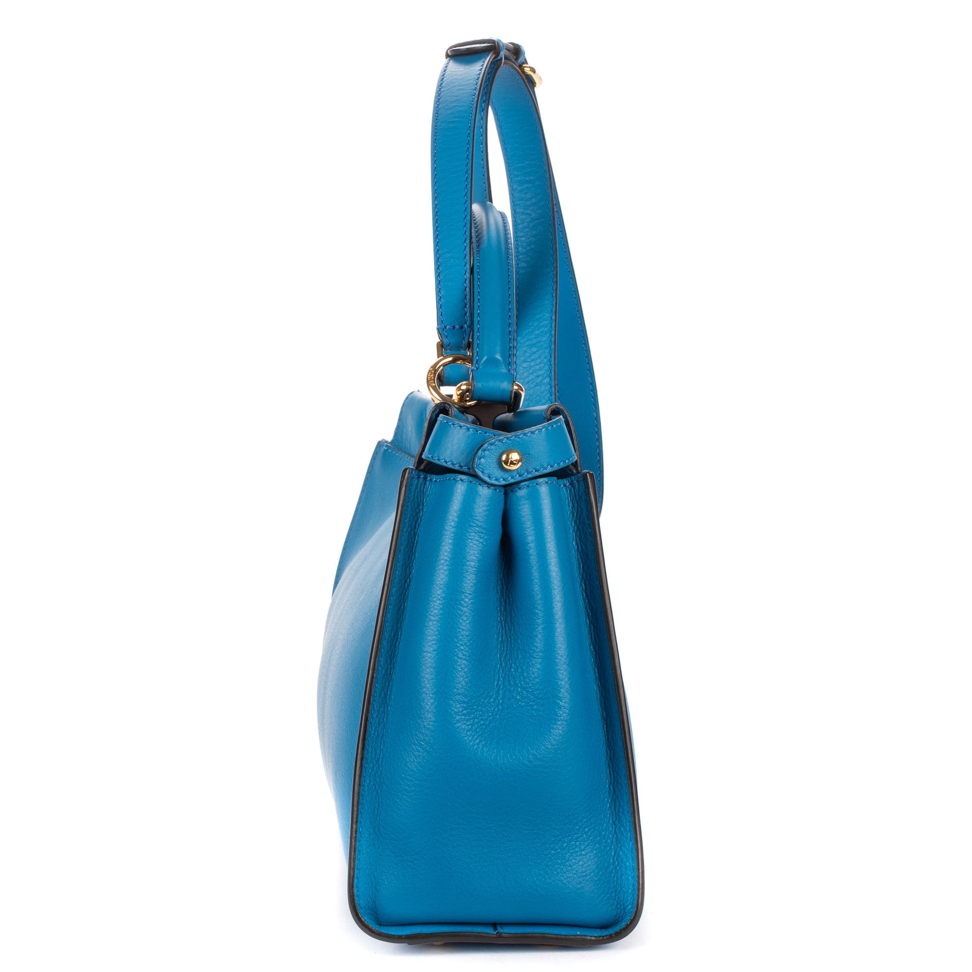 Shoulder Bag Medium Peekaboo Medium Blue Selleria Leather