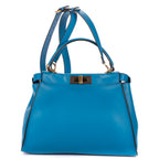 Shoulder Bag Medium Peekaboo Medium Blue Selleria Leather