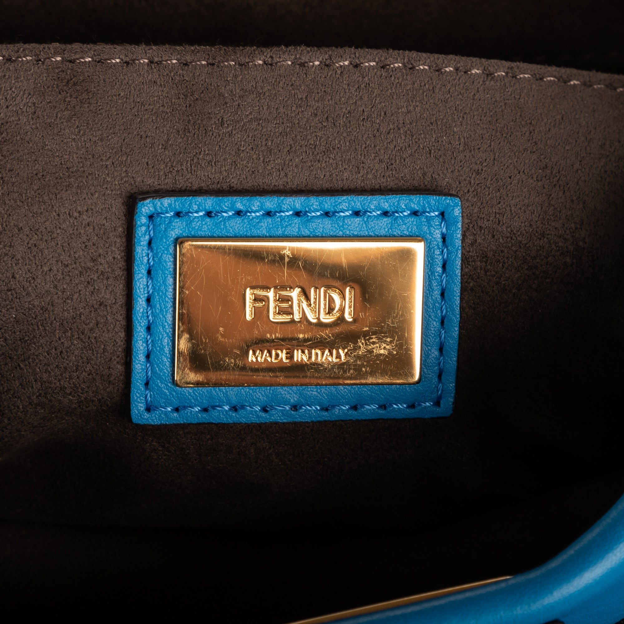 Shoulder Bag Medium Peekaboo Medium Blue Selleria Leather