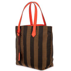 Shoulder Bag Pequin Colorblock Tote Red Pequin Striped Canvas