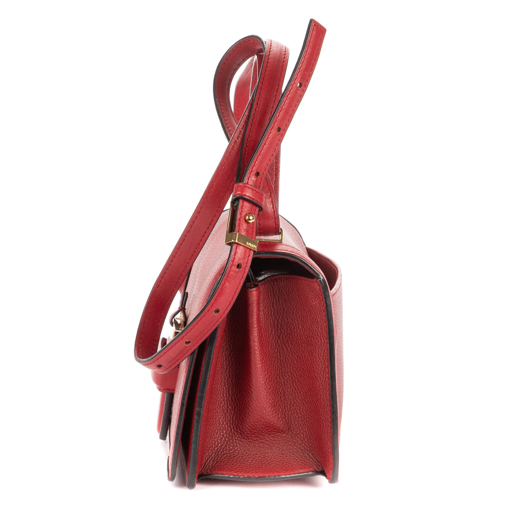 Shoulder Bag Medium Barcelona Medium Red Grained Calfskin Leather