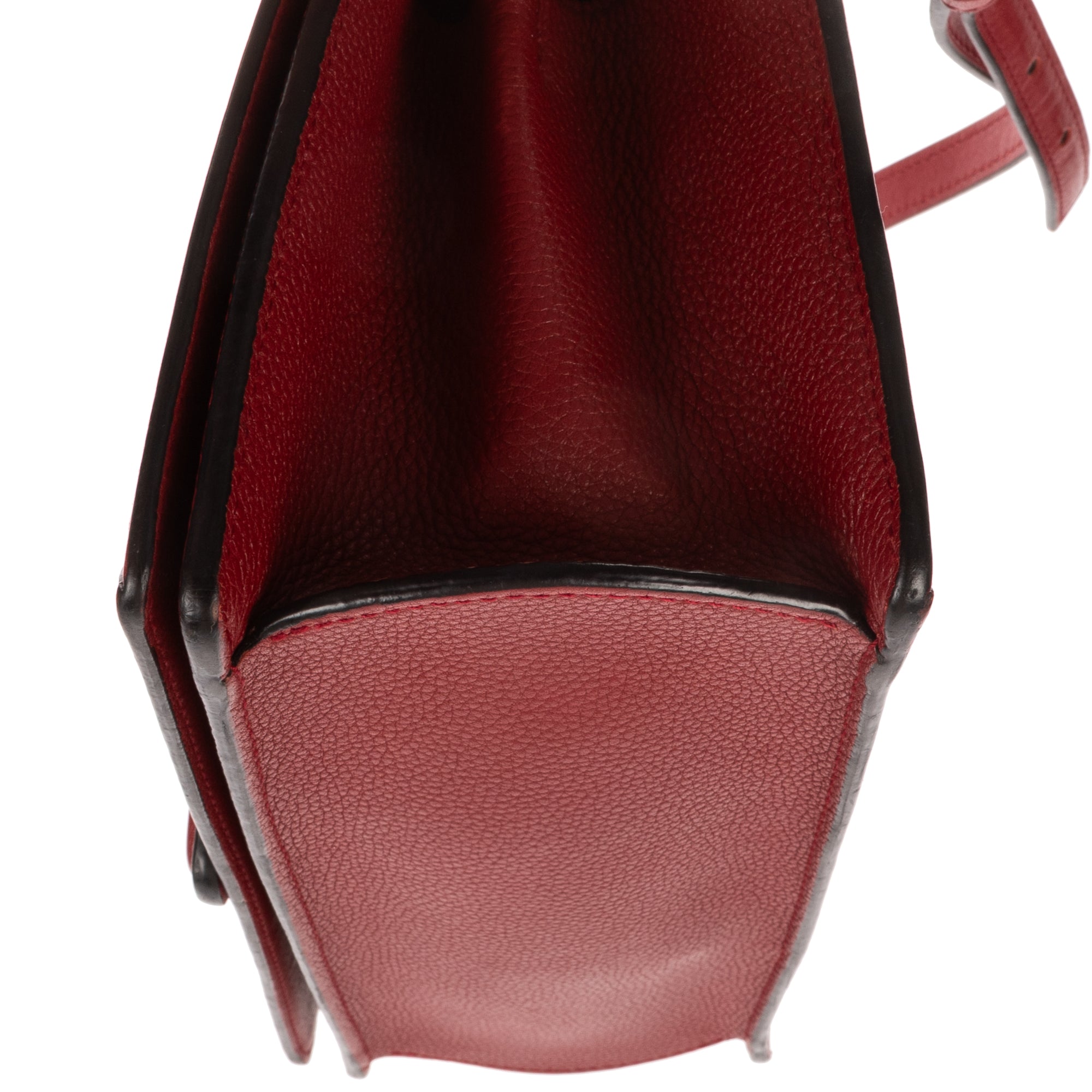 Shoulder Bag Medium Barcelona Medium Red Grained Calfskin Leather
