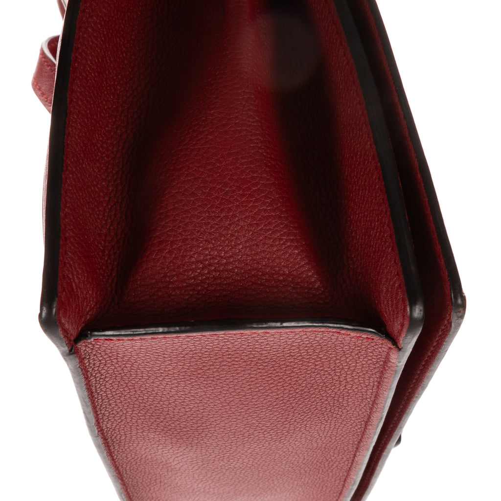 Shoulder Bag Medium Barcelona Medium Red Grained Calfskin Leather